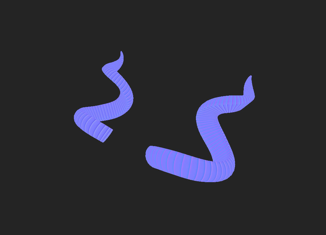 Kudu Horn 3D model_7