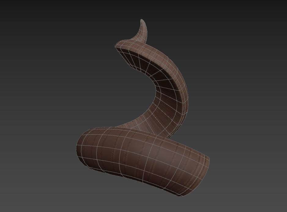 Kudu Horn 3D model_15