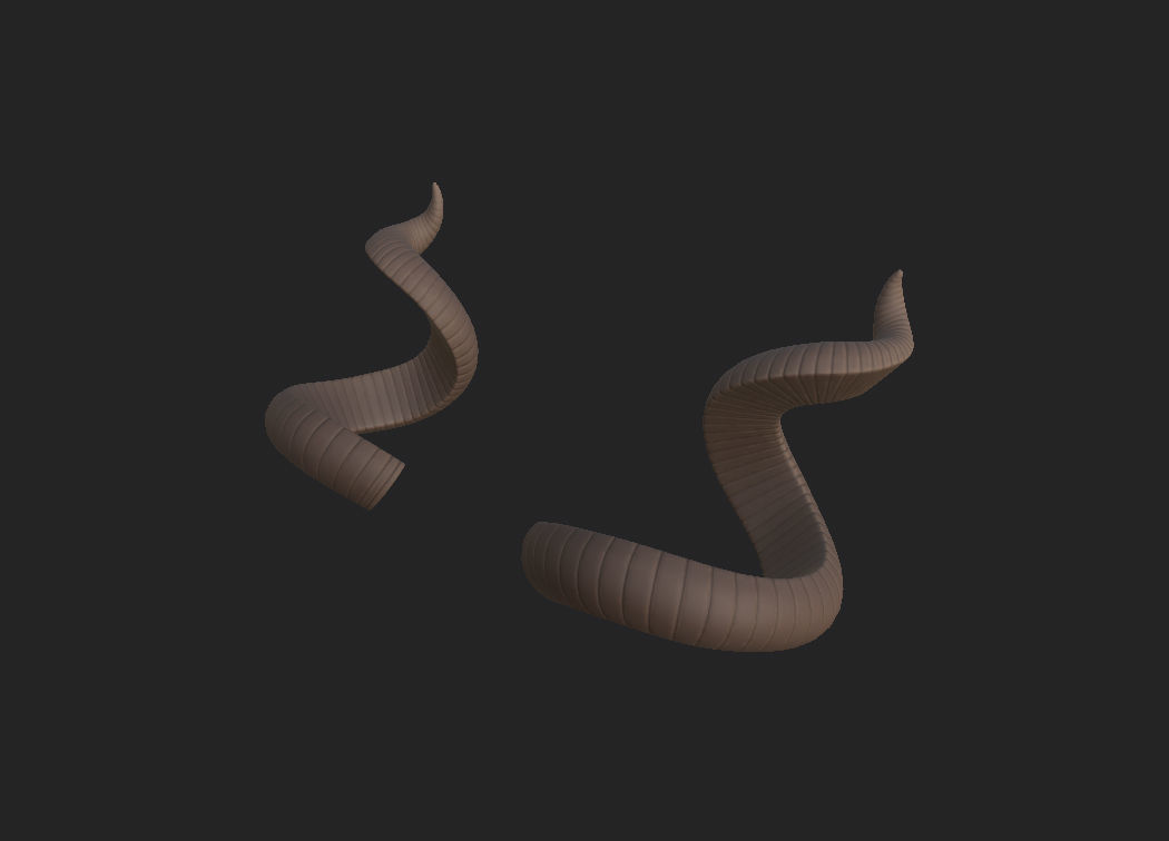 Kudu Horn 3D model_5