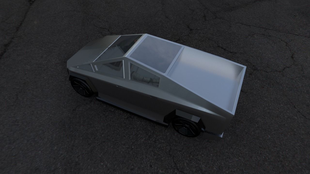 Tesla Cyber truck 3d Model 3D print model_15