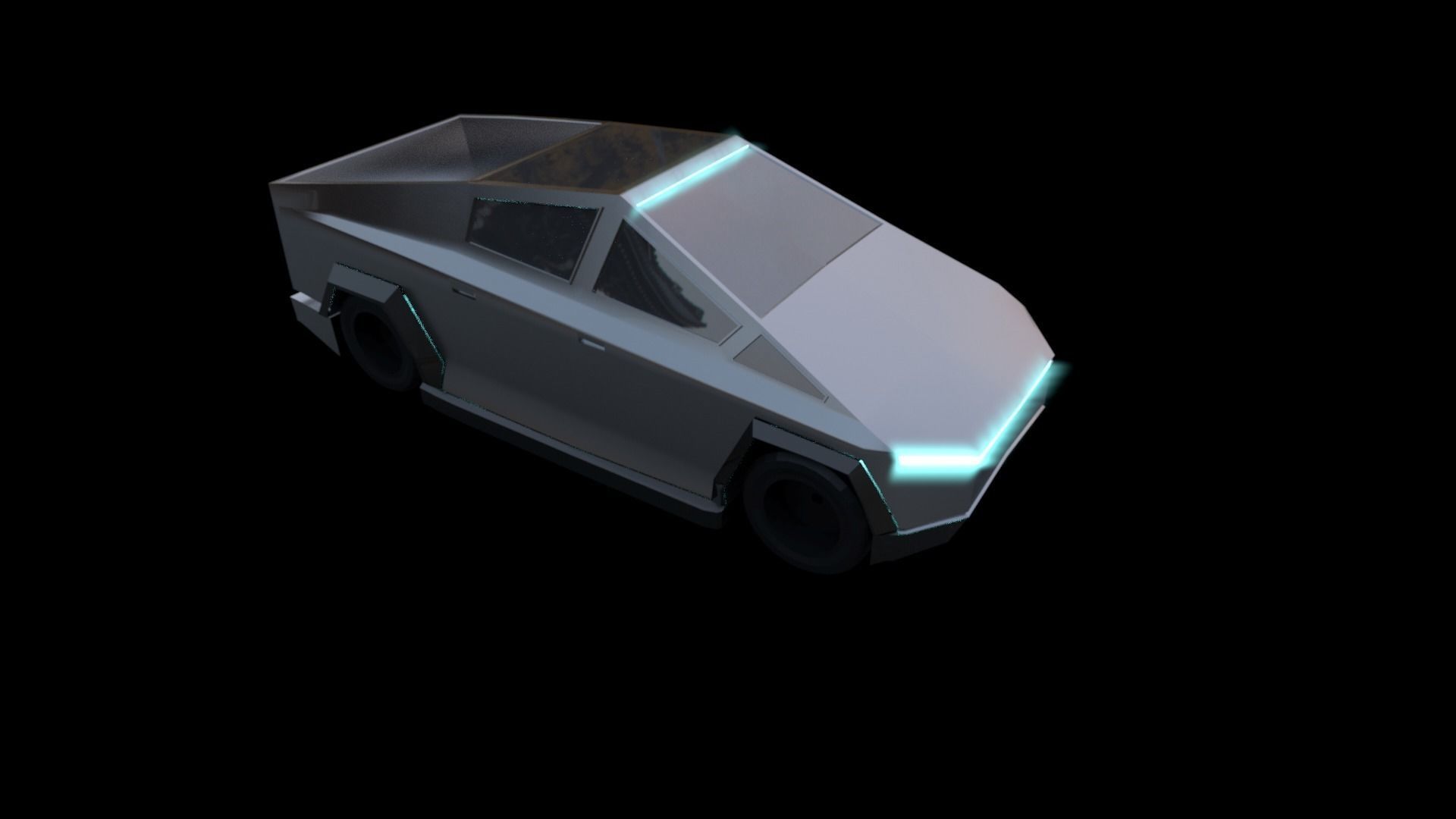 Tesla Cyber truck 3d Model 3D print model_9