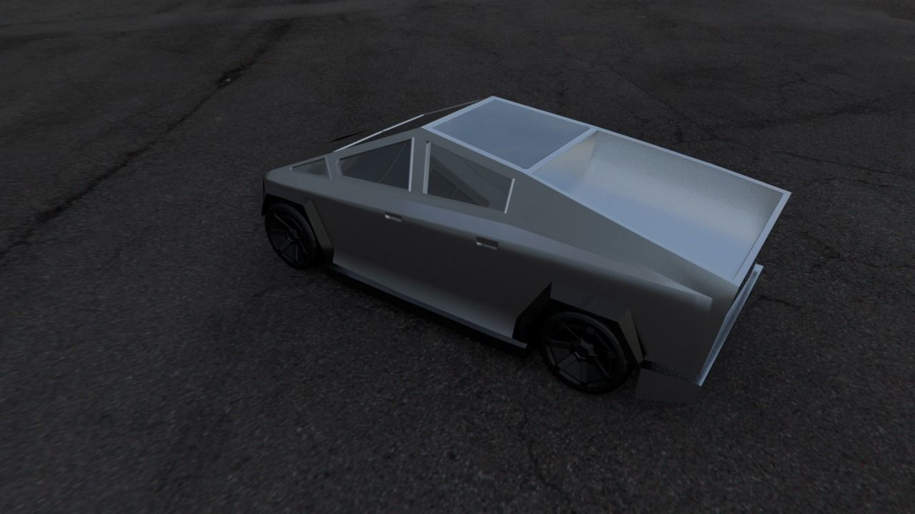 Tesla Cyber truck 3d Model 3D print model_14