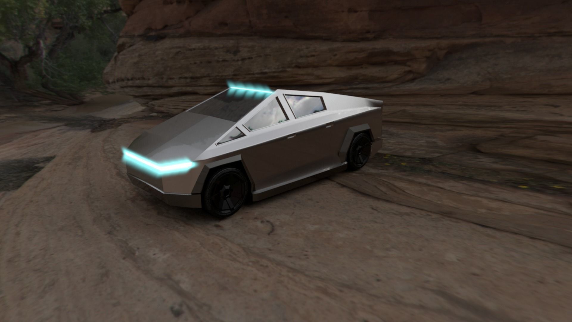 Tesla Cyber truck 3d Model 3D print model_2