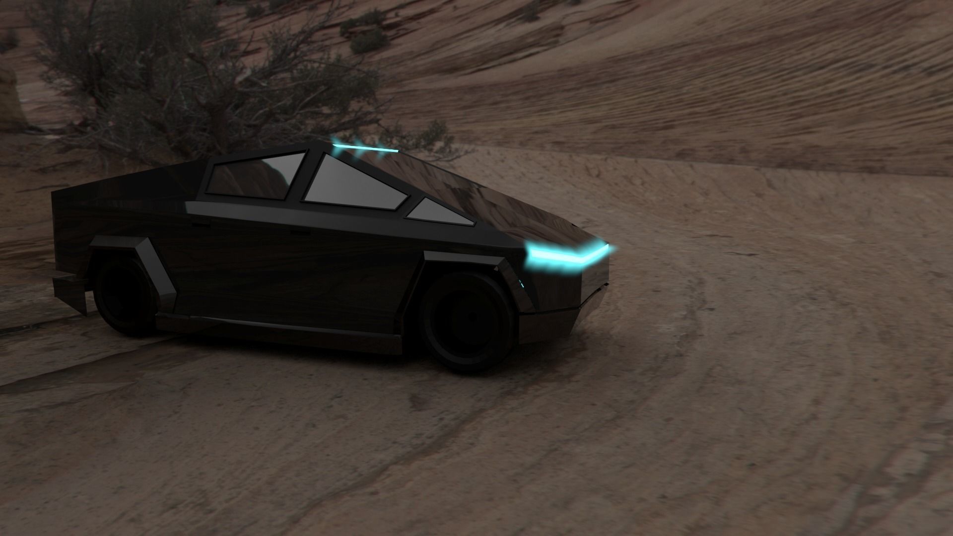 Tesla Cyber truck 3d Model 3D print model_16