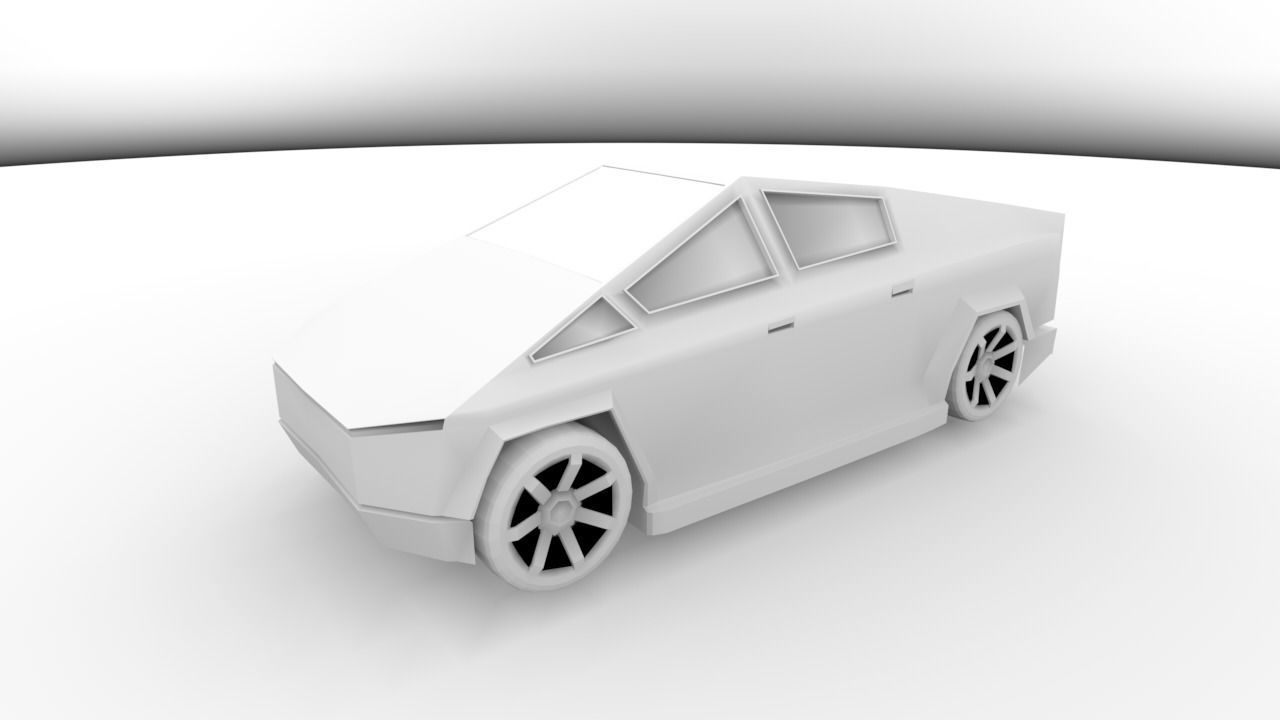 Tesla Cyber truck 3d Model 3D print model_7