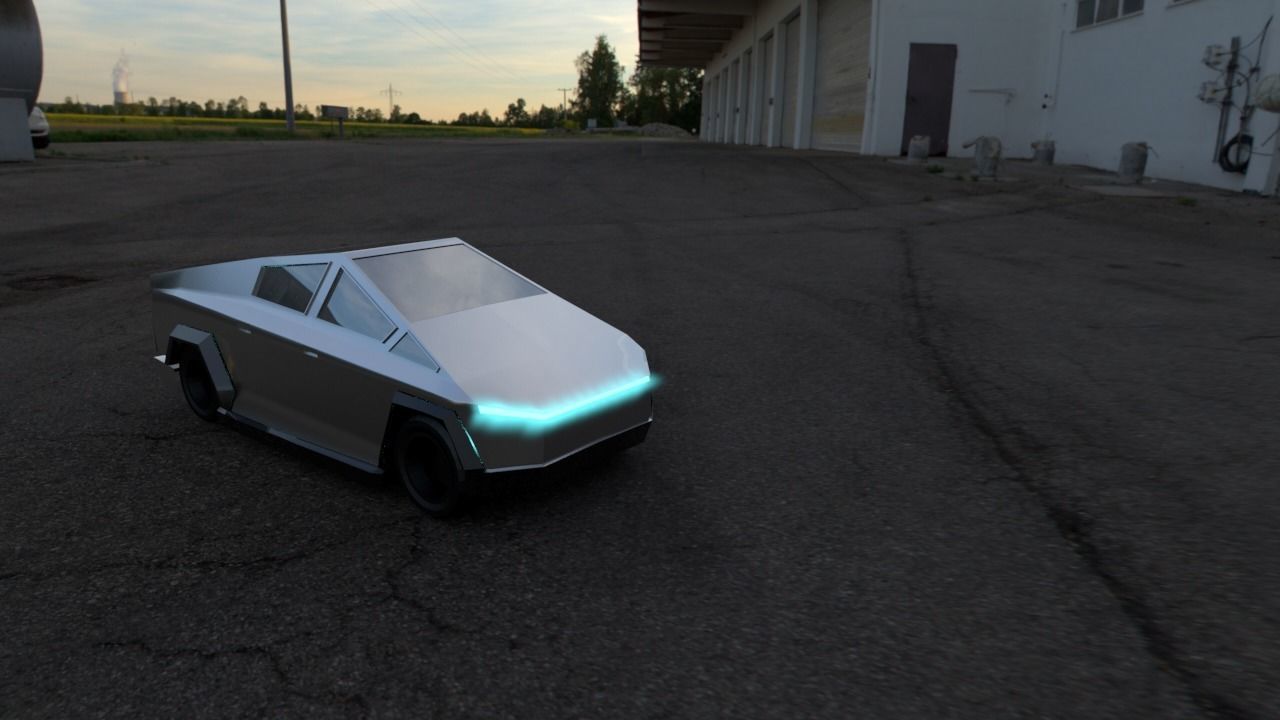 Tesla Cyber truck 3d Model 3D print model_1