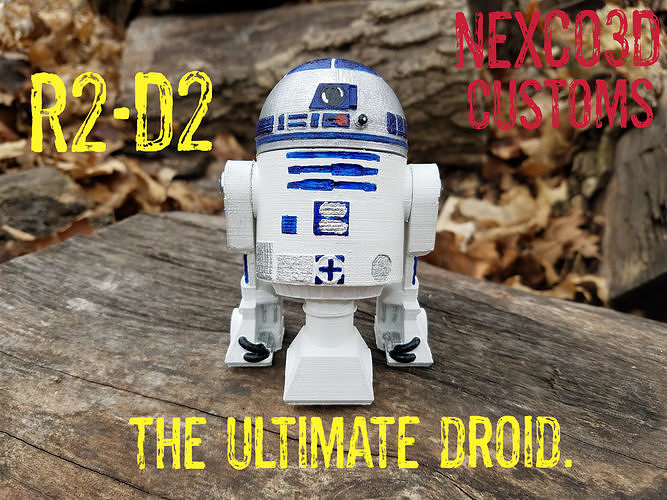 R2-D2 Star Wars Fan Art Model 3D print model