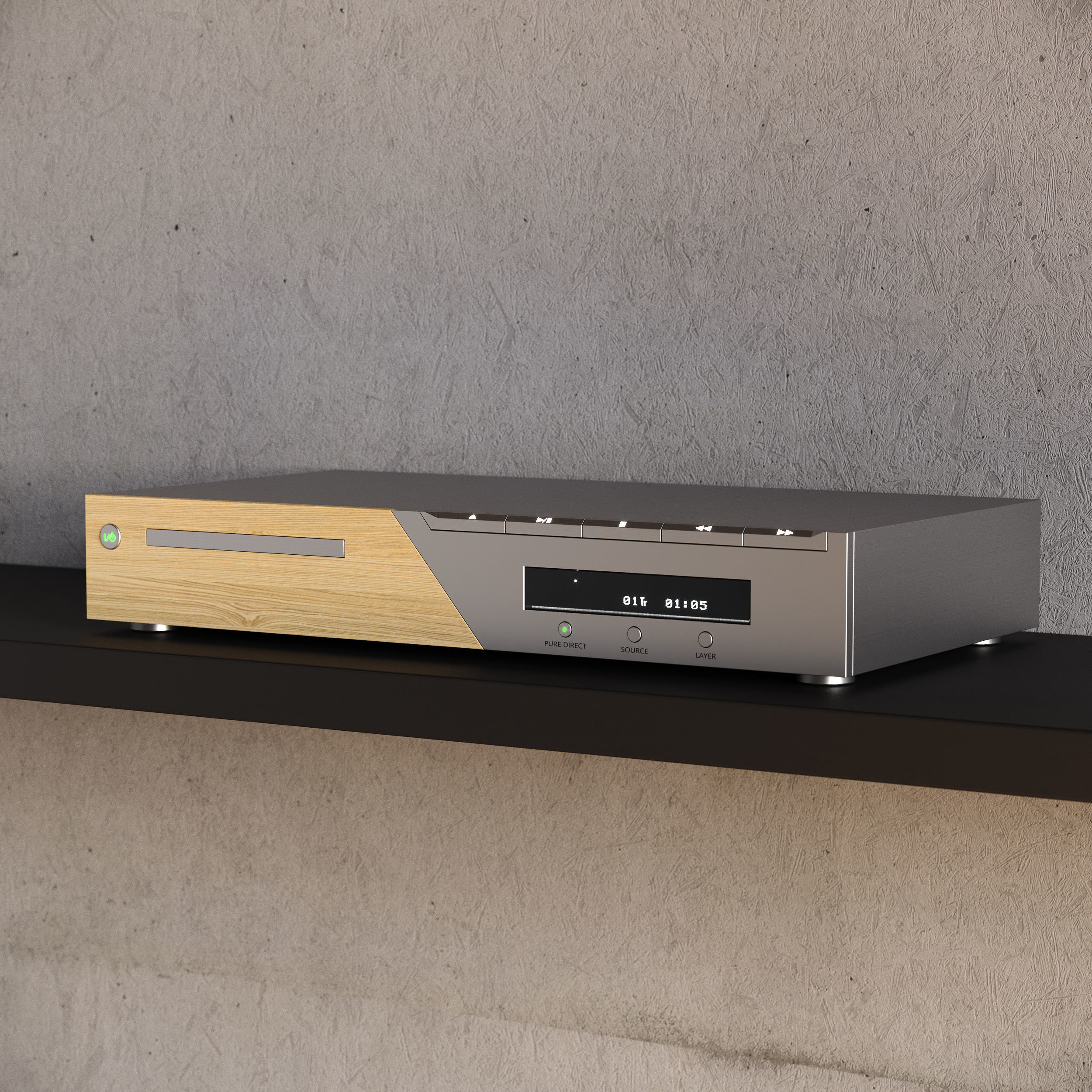 CD-player Free 3D model_1