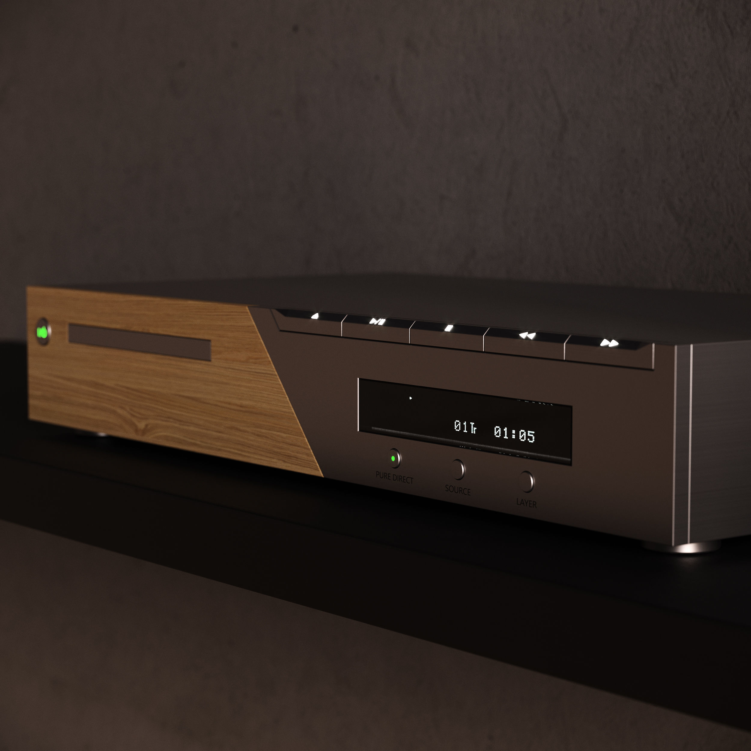CD-player Free 3D model_2
