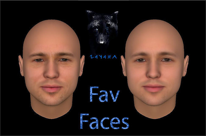 BradP FavFaces 3D model