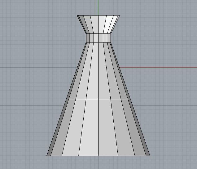 lowpoly megaphone golden Low-poly 3D model_3