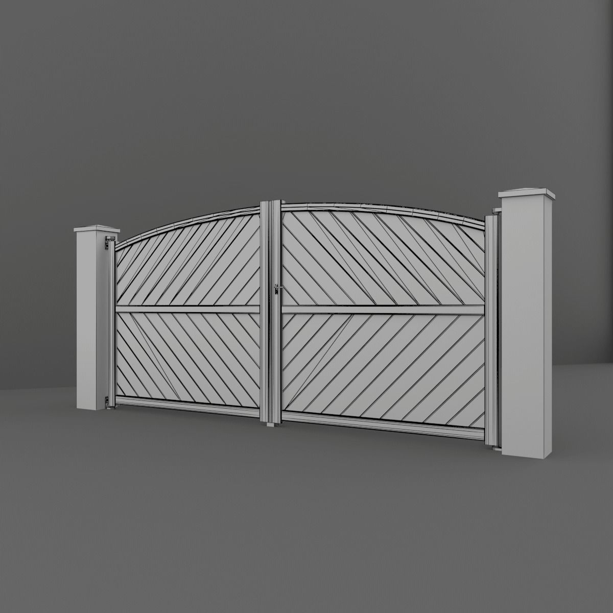 Outdoor Gate  3D model_8