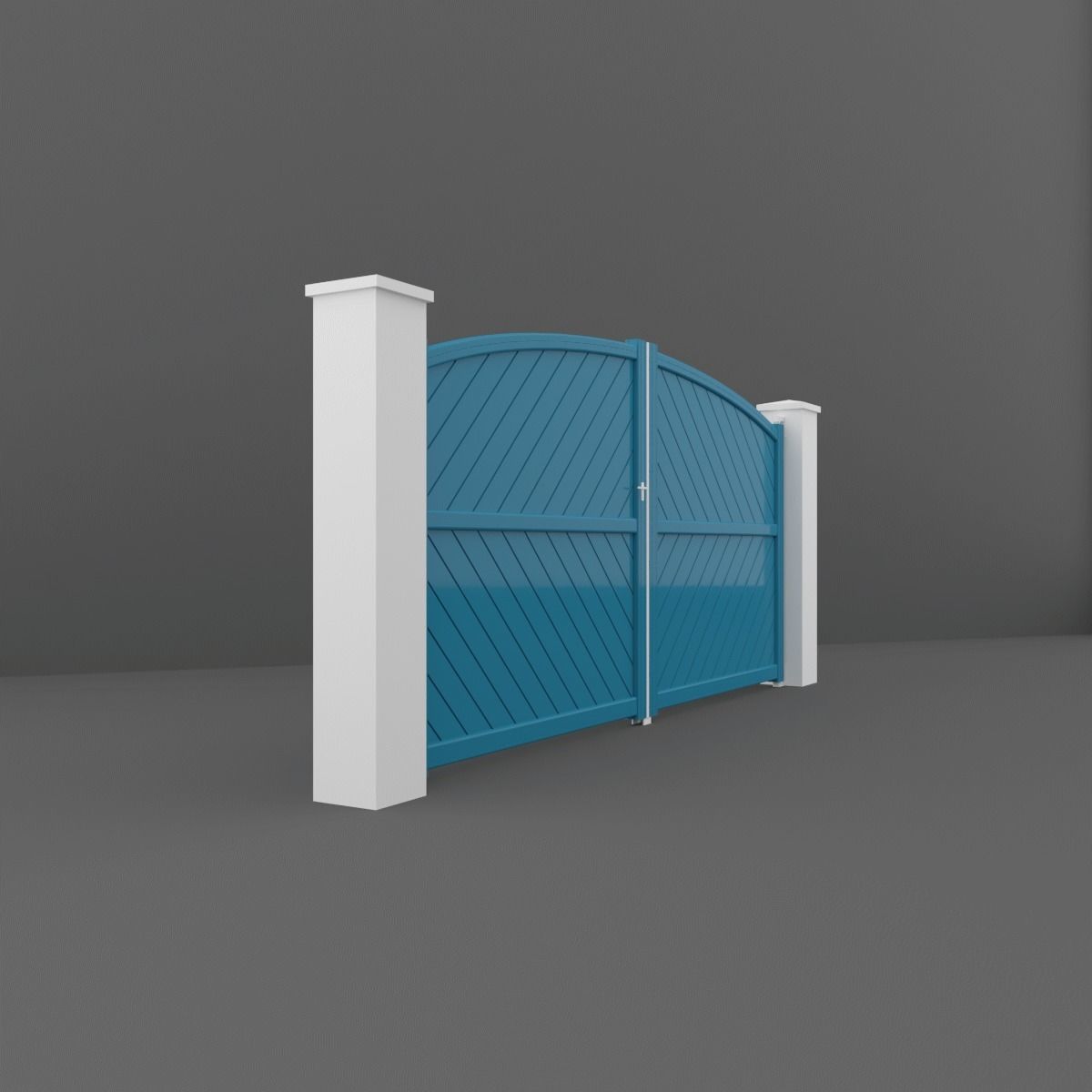 Outdoor Gate  3D model_2