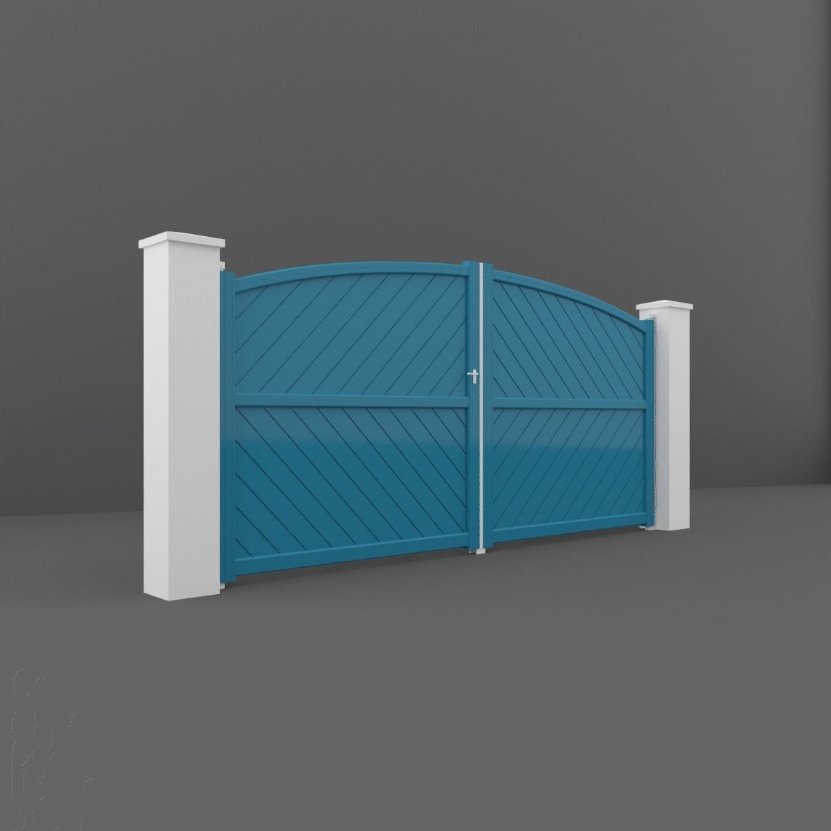 Outdoor Gate  3D model_1