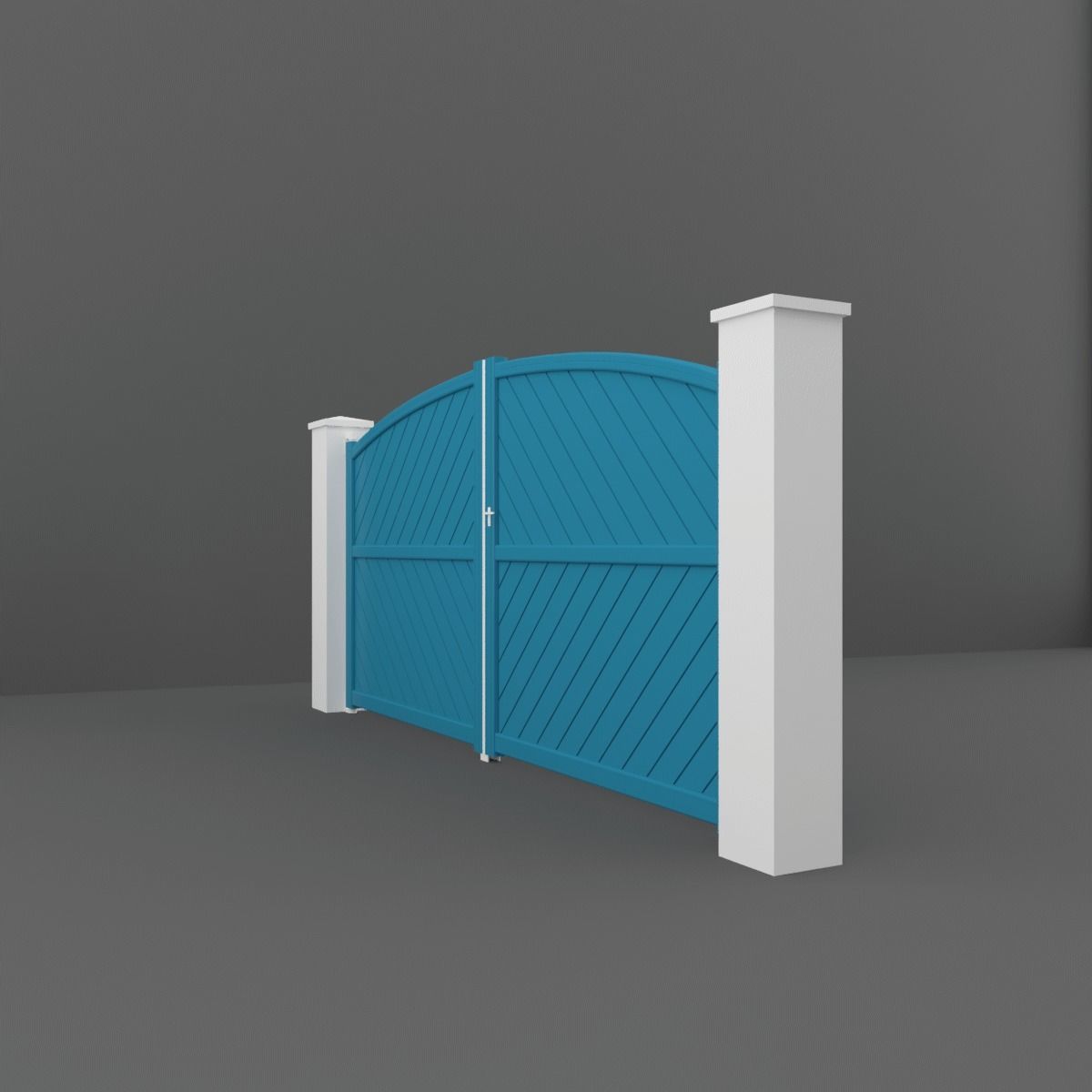 Outdoor Gate  3D model_4