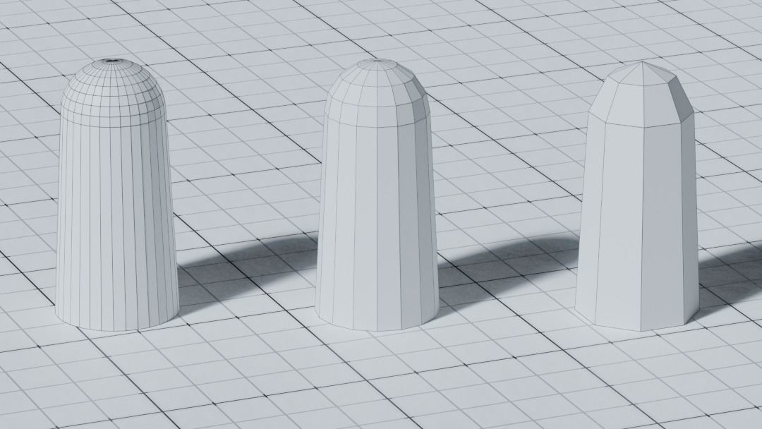 Various Earplugs Low-poly 3D model_6