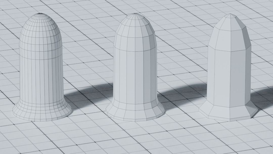 Various Earplugs Low-poly 3D model_3