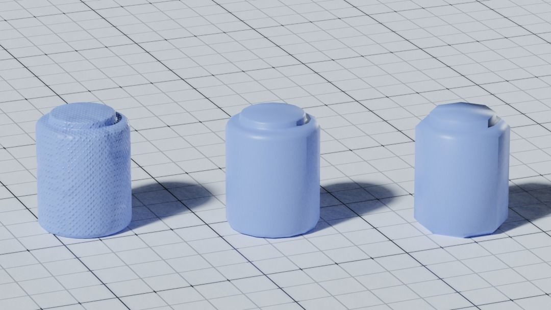 Various Earplugs Low-poly 3D model_14