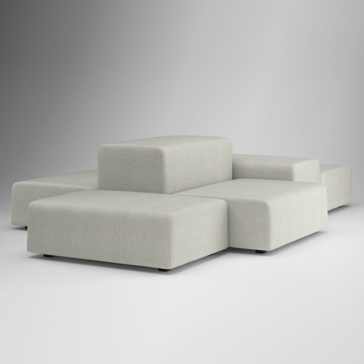 Divani ExtraWall Sofa 3D model_3