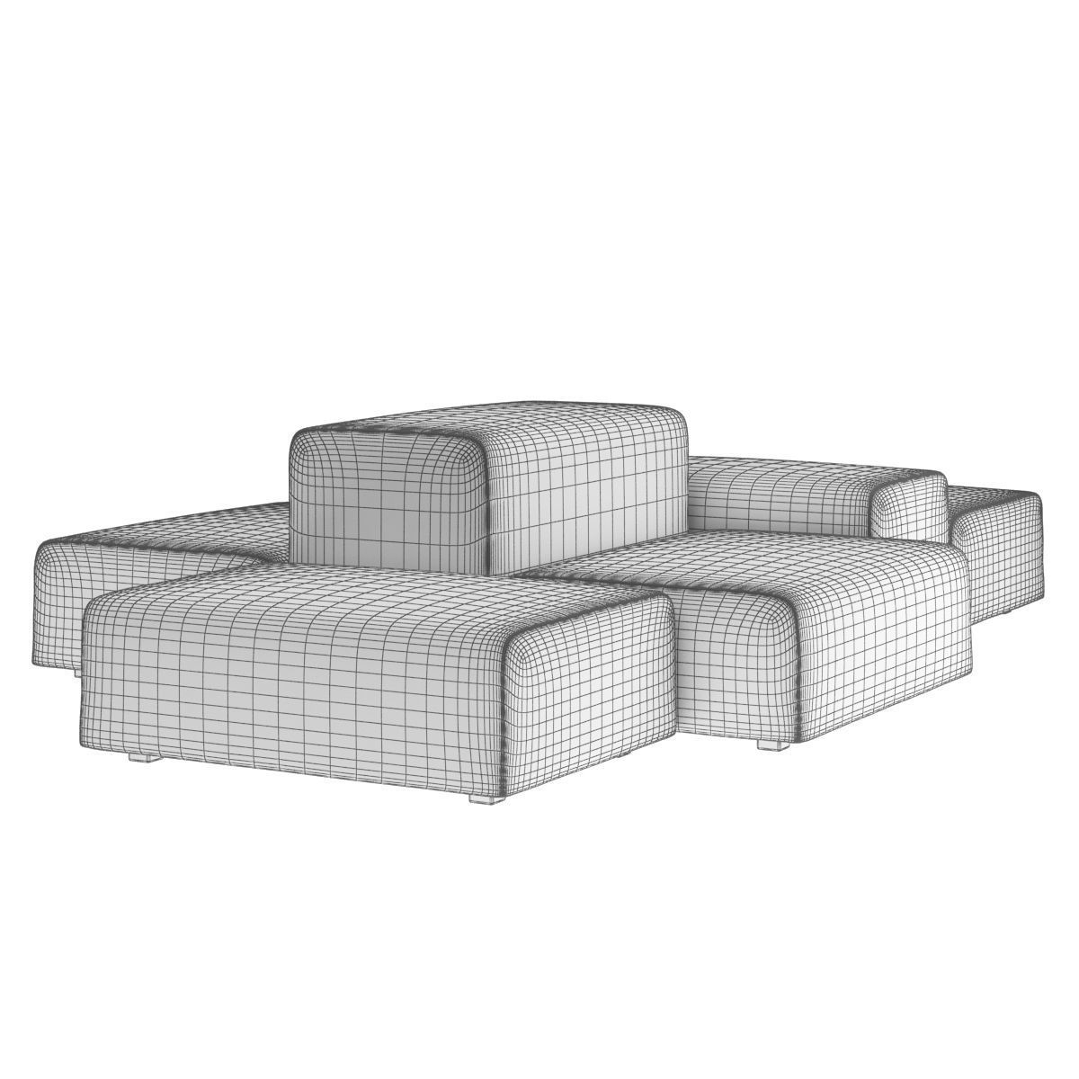 Divani ExtraWall Sofa 3D model_4