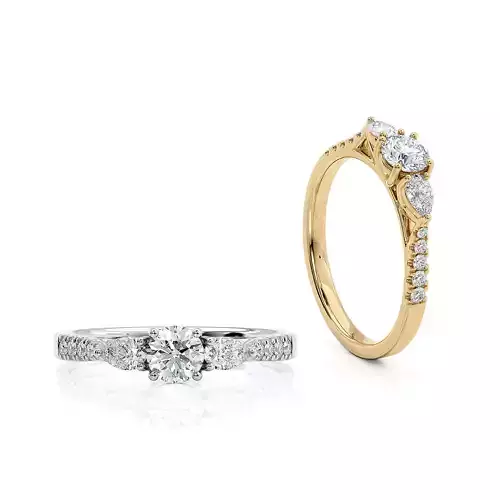 Jewelry Engagement Trilogy Ring Printable model