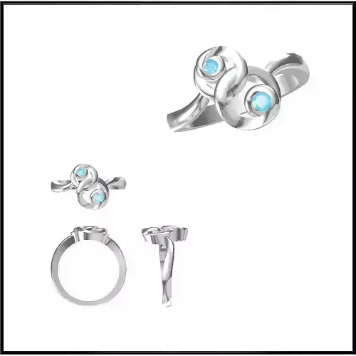 JCD Format Personalized round shape rings metal file