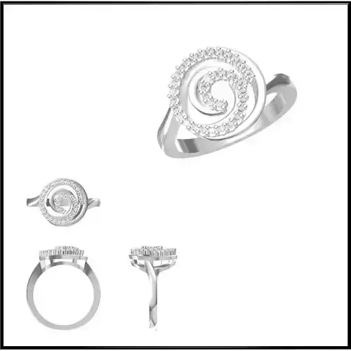 JCD Format Personalized round shape rings jewellery design