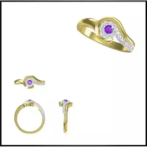 JCD Format Personalized round shape rings jewellery design