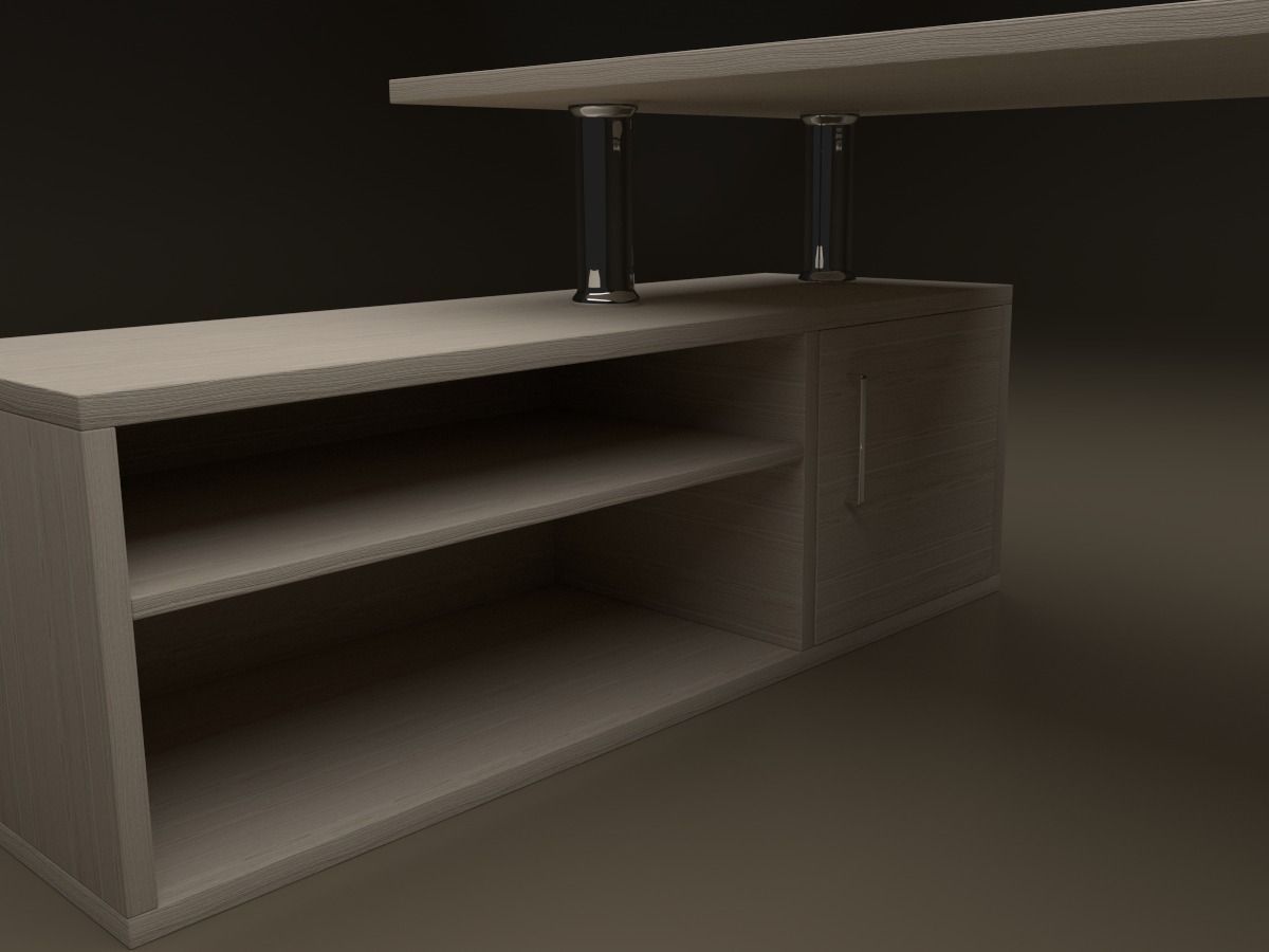 Office Desk 3D model_2