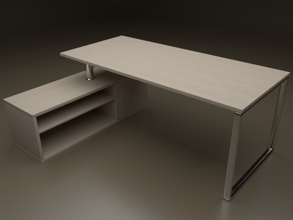 Office Desk 3D model_0