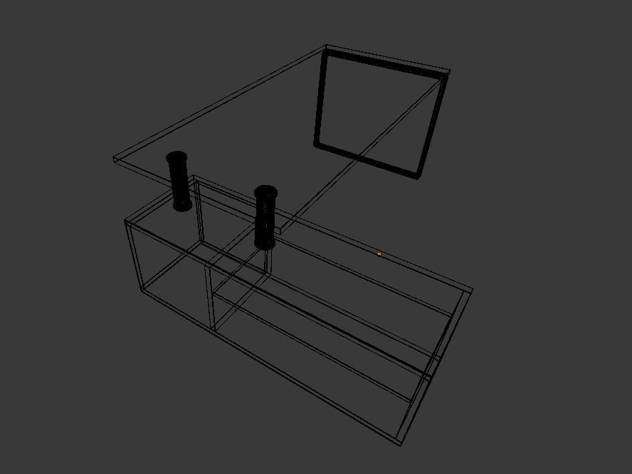 Office Desk 3D model_6