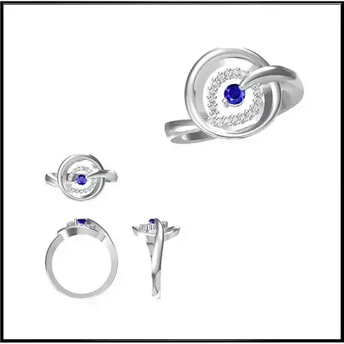 JCD Format Personalized round shape rings jcd jewellery design