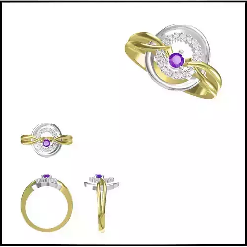 JCD Format Personalized round shape rings for sale jewelry files