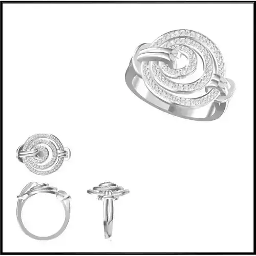 JCD Format Personalized diamond round shape rings jcd jewelry