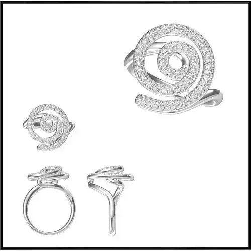 JCD Format Personalized diamond round shape rings for sale