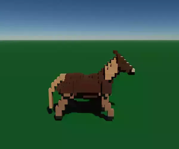 Voxel Horse