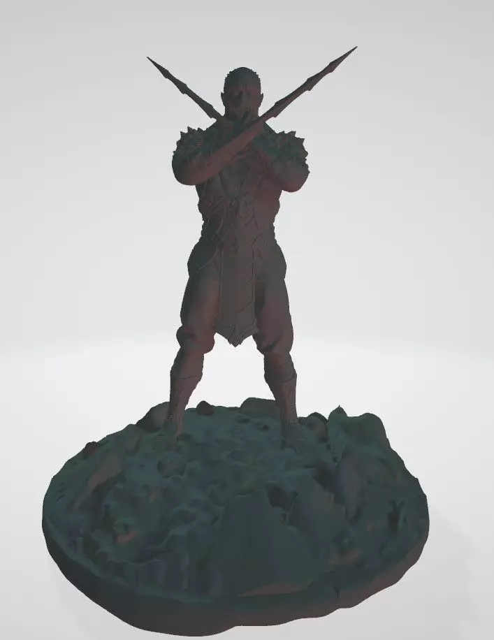 Baraka Statue Mortal Kombat 11 3D print model