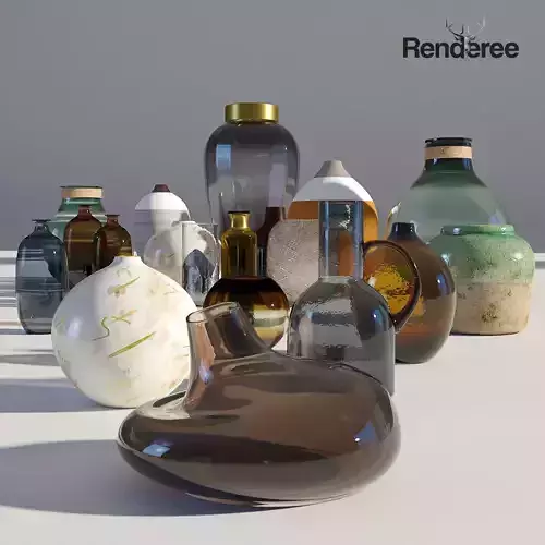 Vases Decoration Set 2