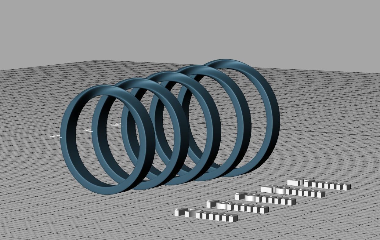 Mobius Wedding Ring 3mm wide band 3dmodel  3D print model_13