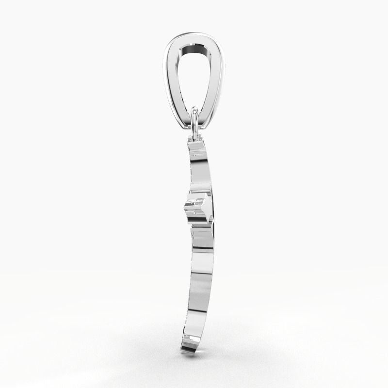 JESUS CROSS GOLD PENDANT 3D print model_14