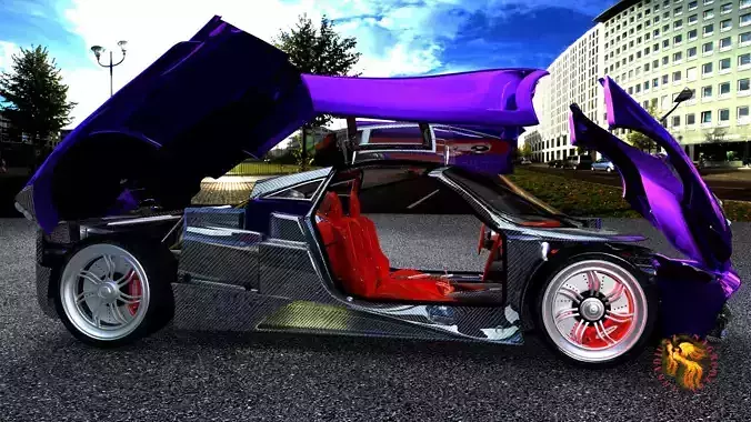 pagani huayra fbx 3D model