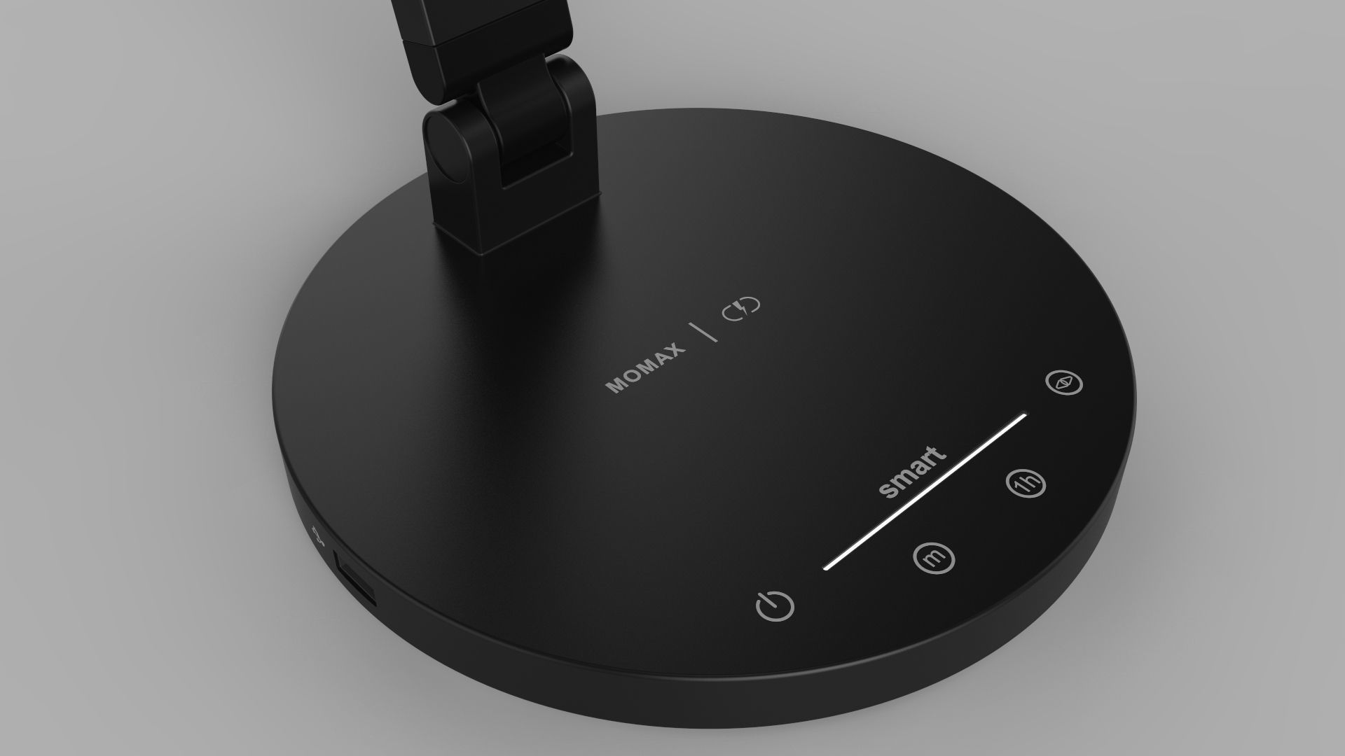 Momax QL8 Smart Desk Lamp Black 3D model_14