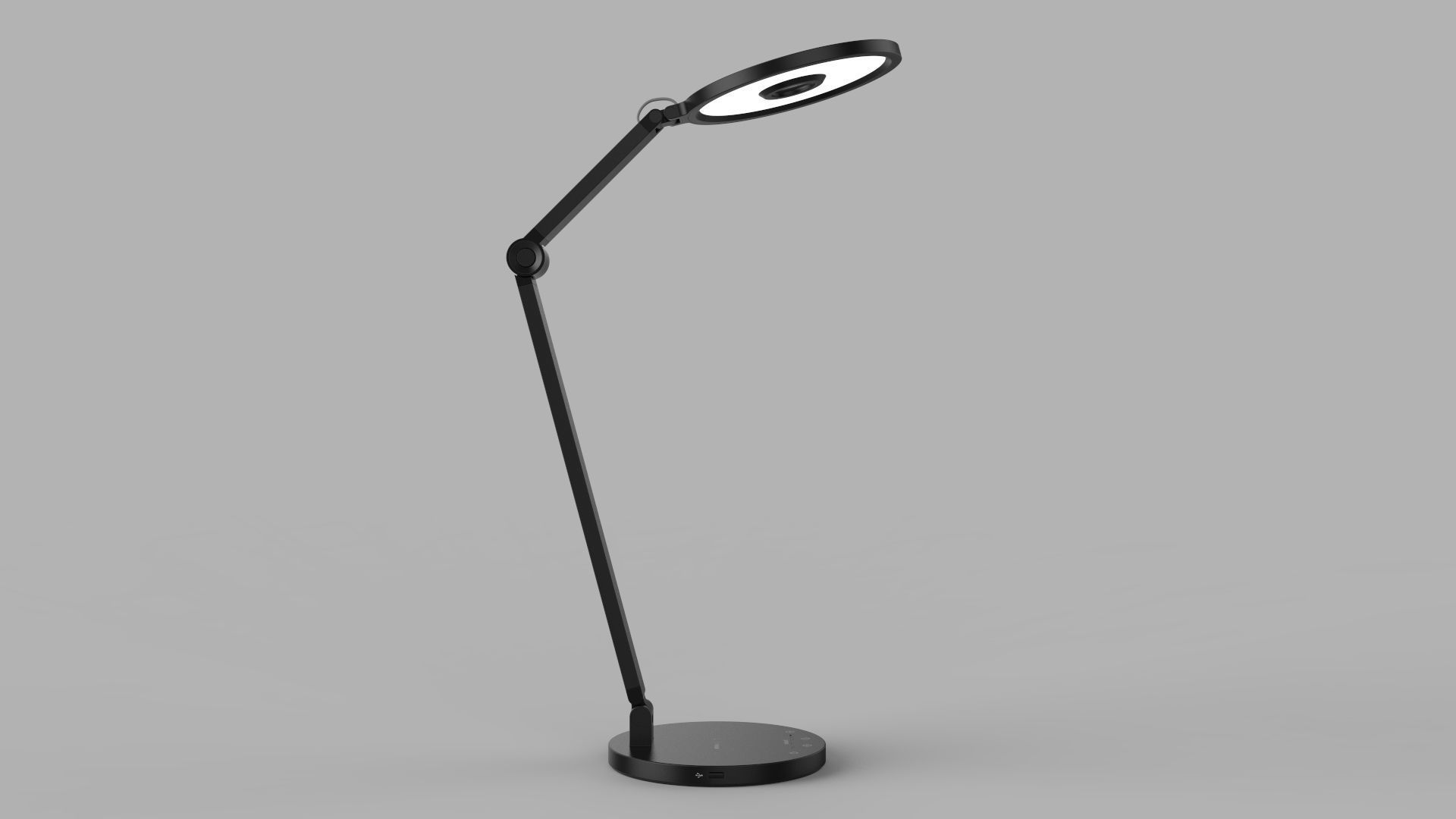 Momax QL8 Smart Desk Lamp Black 3D model_4