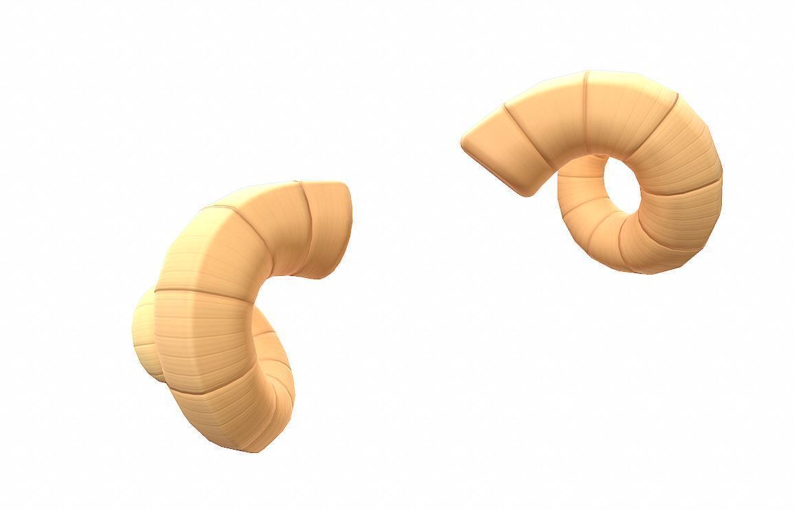 Ram Horn Low-poly 3D model_17