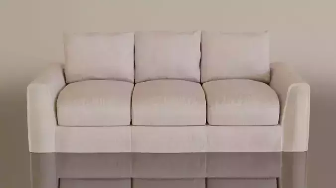 Contemporary modern leather sofa2 cream