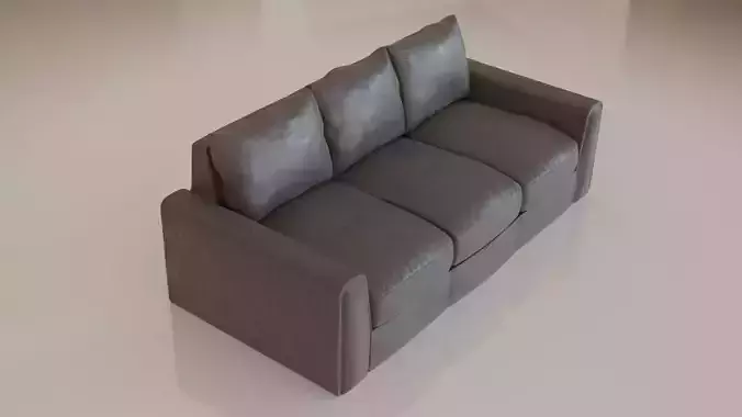 Contemporary modern leather sofa2 gray