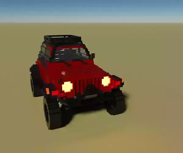 Voxel Jeep Wrangler