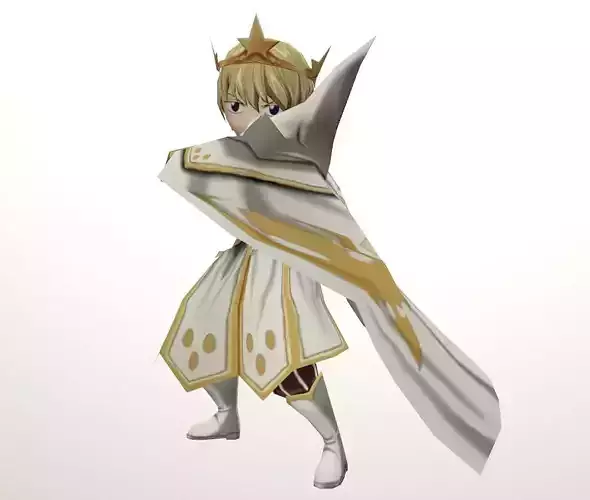 Free Character Game ready 05 Free low-poly 3D model