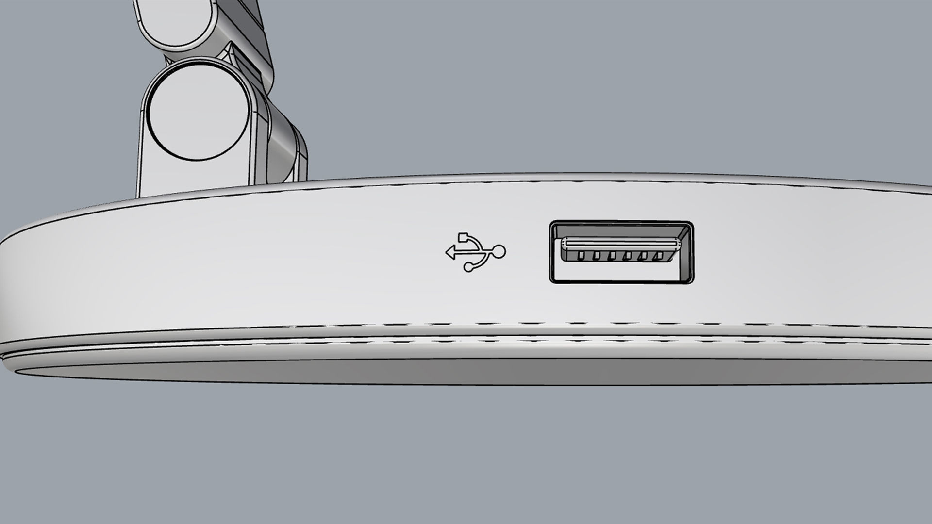 Momax QL8 Smart Desk Lamp Light Gray 3D model_17