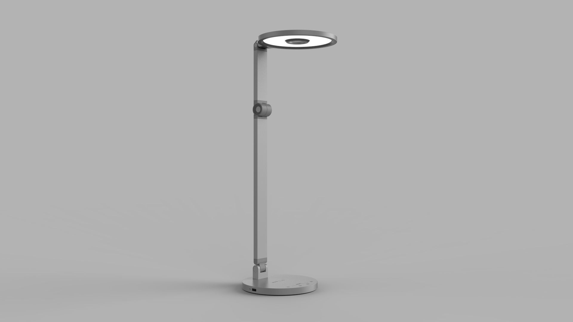 Momax QL8 Smart Desk Lamp Light Gray 3D model_1